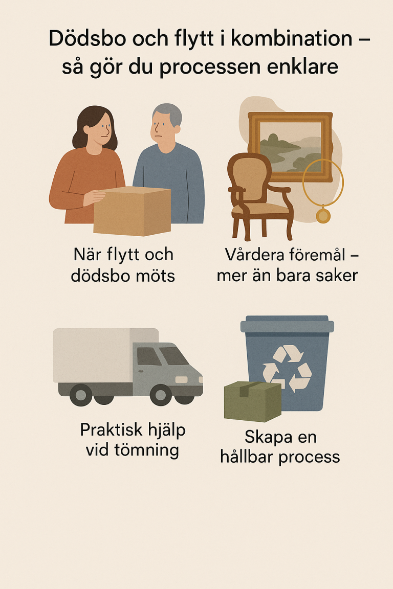 Dödsbo och flytt i kombination – så gör du processen enklare